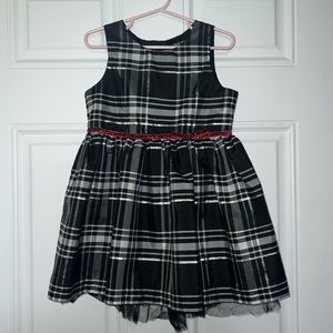 Osh Kosh B'Gosh Black Plaid Girls 4T Dress